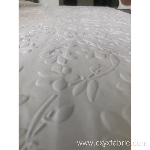 Polyester 3d emboss fabric in leaves design